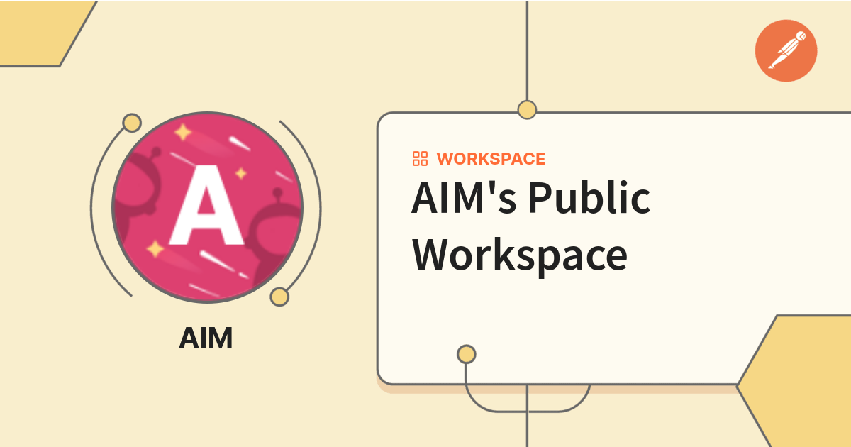 AIM's Public Workspace Postman API Network