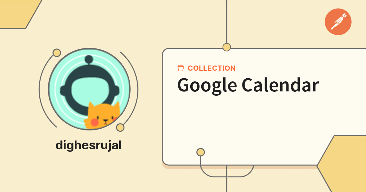 Google Calendar API Postman API Network