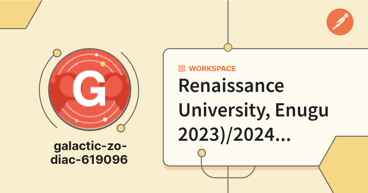 Renaissance University, Enugu 2023)/2024 Direct Entry/Pre Degree Form