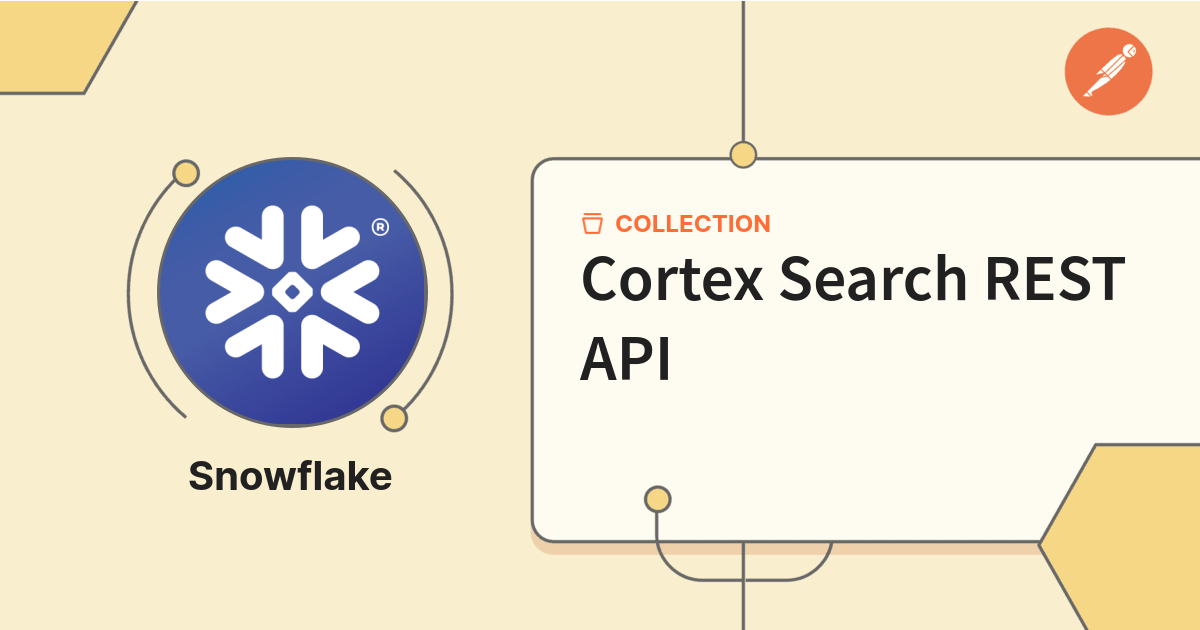 Cortex Search REST API | Snowflake Public Workspace | Postman API Network