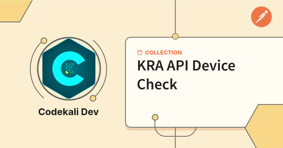 Api Krc KRA API Device Check | KRA API | Postman API Network