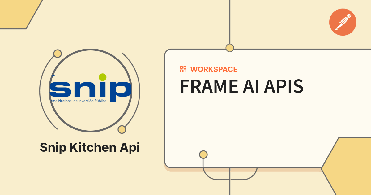 FRAME AI APIS | Postman API Network